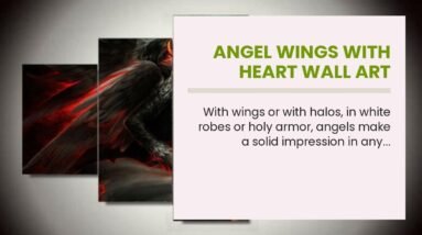 Angel Wings With Heart Wall Art 10 Angel Wings With Heart Wall Art