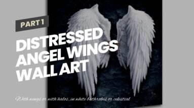 Distressed Angel Wings Wall Art 4 Distressed Angel Wings Wall Art
