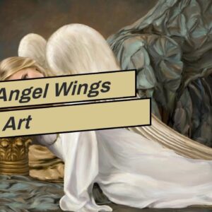 Grey Angel Wings Wall Art