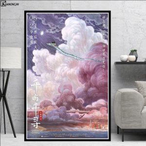 Spirited Away Poster Studio Ghibli Hayao Miyazaki Japan Anime Posters and Prints Wall Picture Canvas Painting